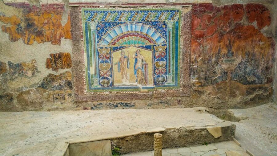 2-Hour Private Tour of the Ruins of Herculaneum - Frescoes of Hercules in the Council Hall