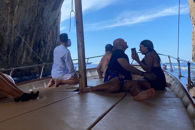 3 Hours Private Boat Tour of Capri with Pasta and Prosecco - Grotta Verde and Punta Carena finish the coastal circle