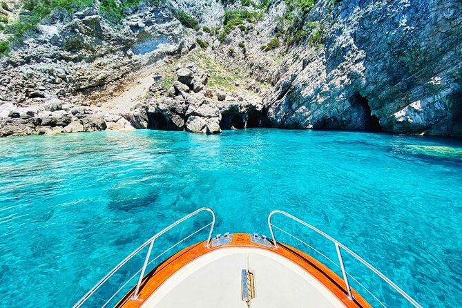 4 Hours Private Boat Tour of Capri - White Grotta, where the coast turns theatrical
