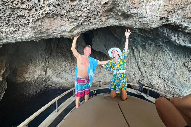 All inclusive Capri Boat and City Tour from Sorrento - Caves, cliffs, and the Punta Carena lighthouse