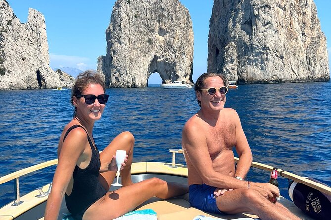 All inclusive Capri Boat and City Tour from Sorrento - Punta Ventroso: the day’s real break