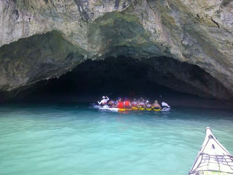 Amalfi Coast: Kayak & Snorkeling tour, sea caves and beach - Sea caves, Marmorata Waterfall, and cliffside homes