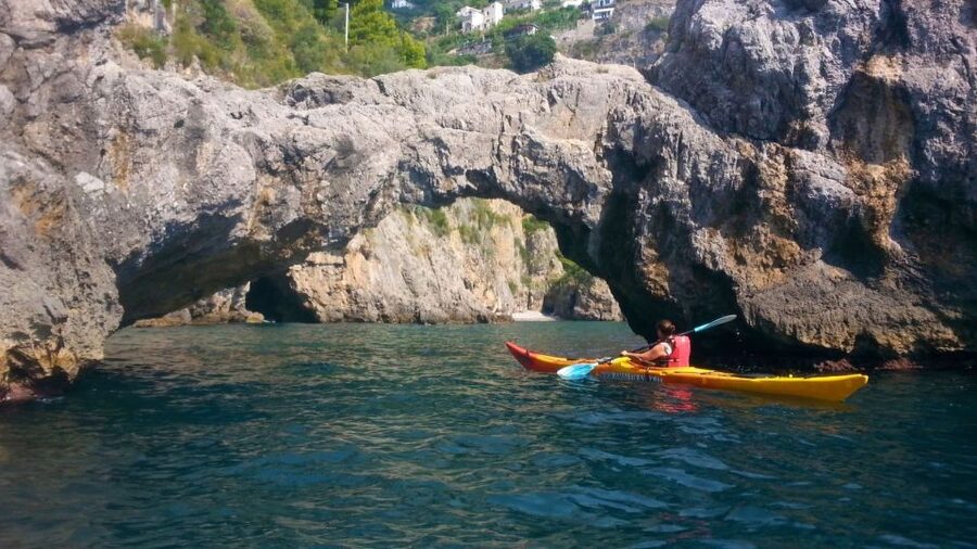 Amalfi Coast: Kayak Tour with Snorkeling and Grottoes Visit - Key points at a glance