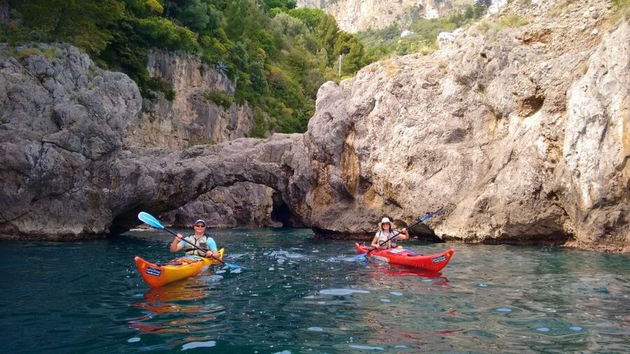 Amalfi Coast: Kayak Tour with Snorkeling and Grottoes Visit - Conca dei Marini from the water