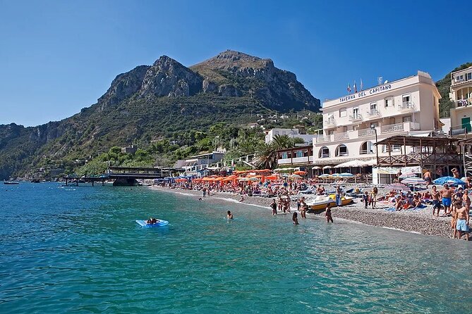 Amalfi Coast Private Tour from Sorrento - Premium 28ft Boat - Marina del Cantone gives you an early swim