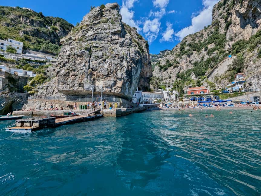 Amalfi coast small-group boat tour w/ drinks & sandwich - The first coastal run and Maiori stop