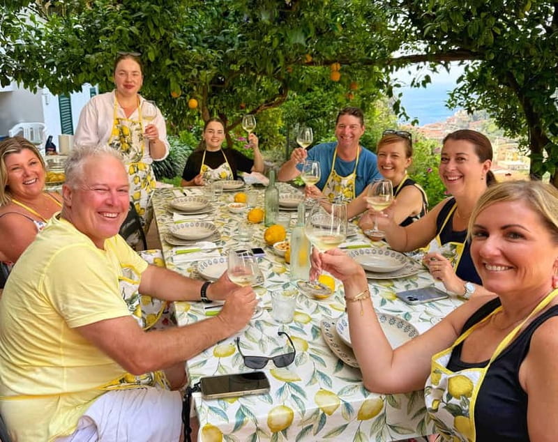 Amalfi Organic Lemon Tour & Wine Tasting + Dinner or Lunch - Meeting Joana at Via delle Cartiere 36