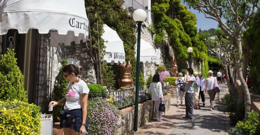 Capri, Anacapri & Blue Grotto Small Group Tour - Capri’s Piazzetta brings the day back to the center