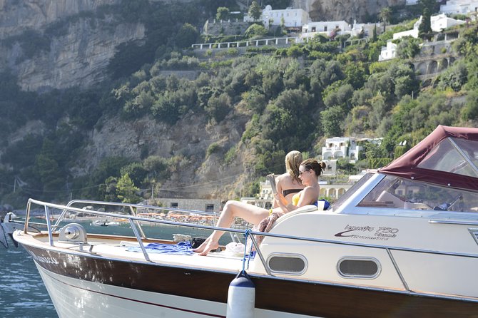 Capri Boat tour from Positano with Light Lunch, Drinks & Swim - Starting in Positano and reaching the boat