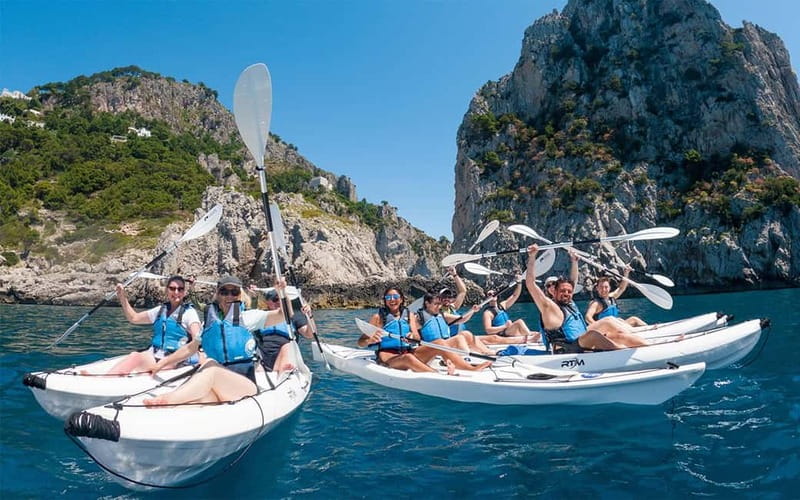 Capri: Caves and Beaches Kayaking Tour with GoPro Photos - Along Via Krupp and Capri’s Cliffs
