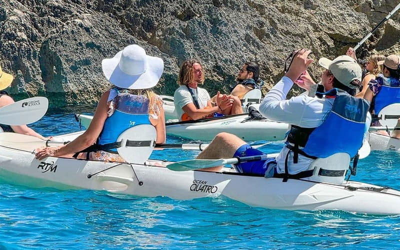 Capri: Caves and Beaches Kayaking Tour with GoPro Photos - Entering the Cave of the Water