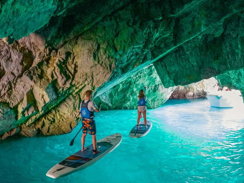 Capri: Caves and Beaches Paddle Board Tour. Photos included - Why Capri looks different from a paddleboard