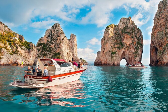 Capri Guided Boat Experience with Island Exploration and Transfer - Leaving Sorrento by boat