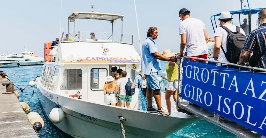 Capri: Island Boat Tour and Optional Blue Grotto Visit - Marina Grande: finding the right ticket window