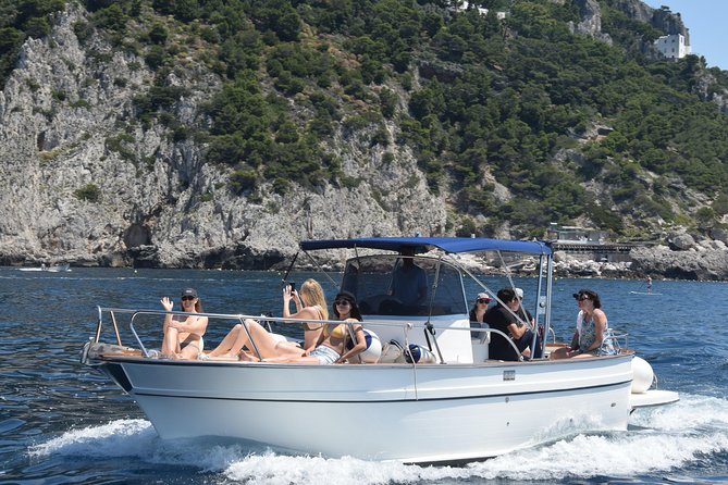 Capri Island Full-Day Adventure from Sorrento – Boat Tour & Swim - The island by boat, with swimming stops