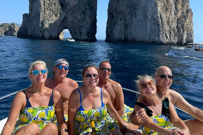 Capri Island shared boat tour - Green Grotto and changing sea color