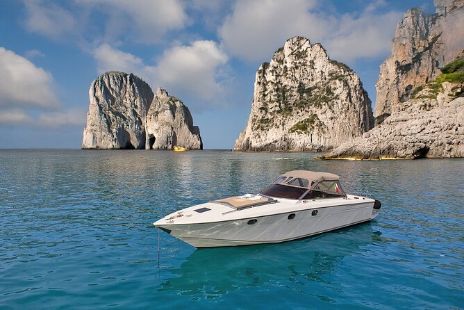 Capri Premium Boat Tour and City Visit Free Bar and Aperitif - Heart Cave, Punta Carena, and the Saints Grotto