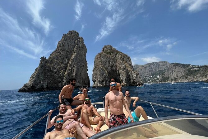 Capri Premium Private Boat Tour + City Visit - The first views of Capri and Marina Grande