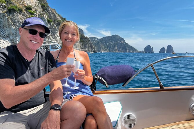 Capri Semi-Private Boat Tour and City Visit from Sorrento - Bagni di Tiberio and the northern coast
