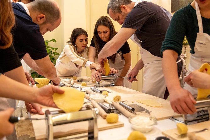 Cesarine: Small Group Pasta and Tiramisu Class in Sorrento - Making pasta by hand, not just watching