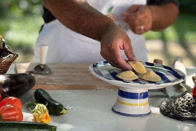 Cook and Eat in a Citrus Grove in Sorrento - Building parmigiana from garden vegetables