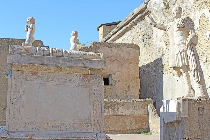 Fast Access Exclusive Private Ancient Pompeii Herculaneum & Oplontis Guided Tour - Starting at Pompeii’s Piazza Esedra