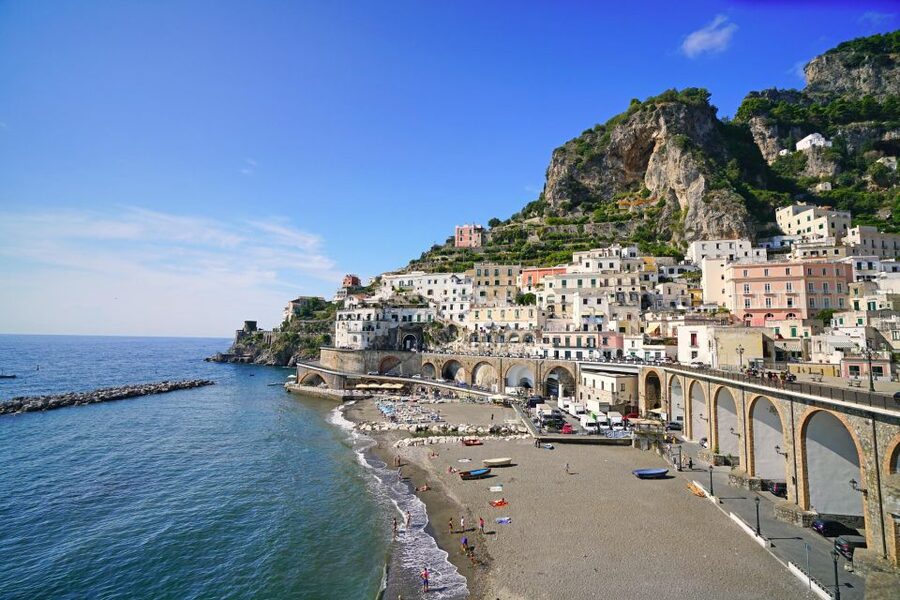 From Amalfi: 7H Amalfi Coast - Group Tour by boat - Atrani, the Marmorata waterfalls, and the return to Amalfi