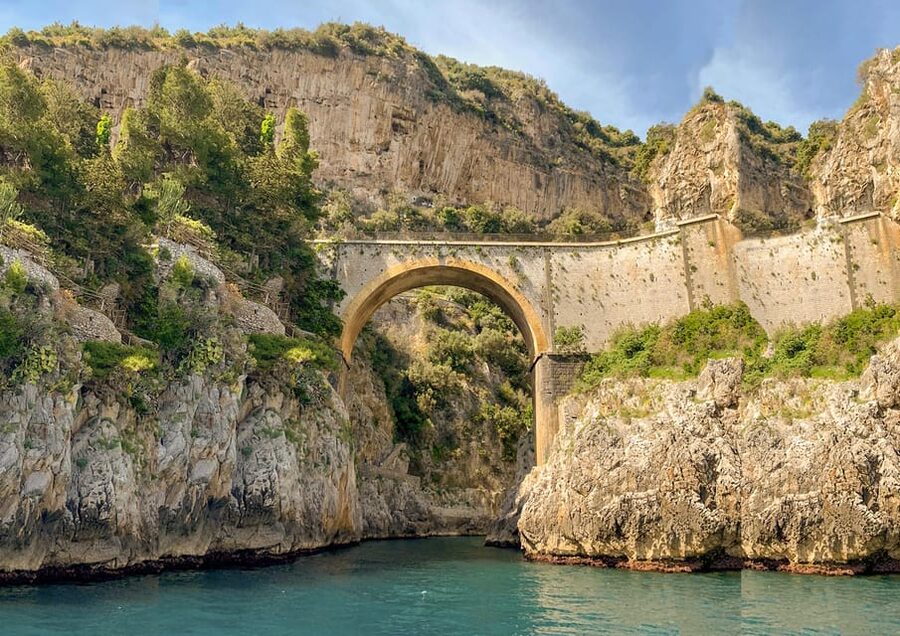 From Amalfi: Coast & Furore Fjord Boat Tour with Swim Break - The Furore Fjord viewpoint