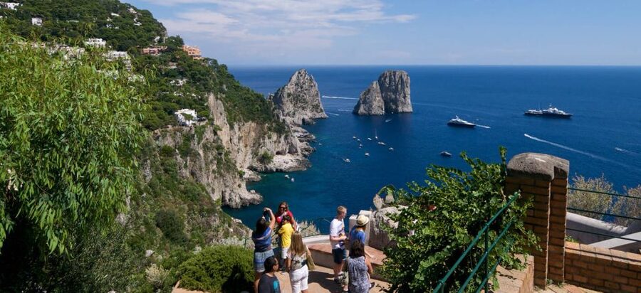 From Capri: Capri Walking Tour - The Light Lunch Keeps the Route Moving