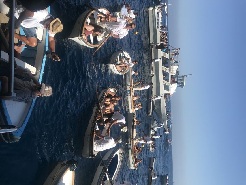 From Naples: Blue Grotto and Capri Trip - Reaching the Blue Grotto by rowboat