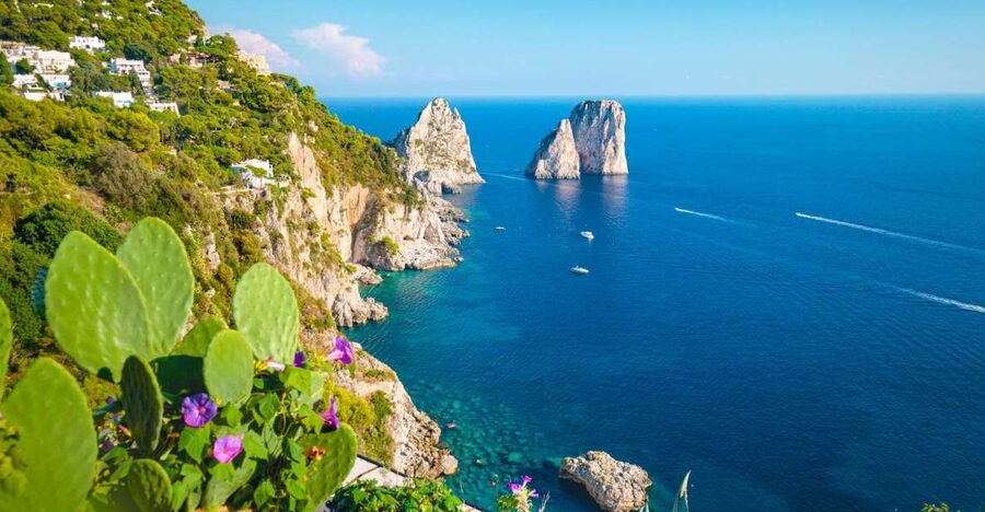 From Naples: Capri, Anacapri & Blue Grotto Private tour - Capri town, La Piazzetta, and Augustus Gardens