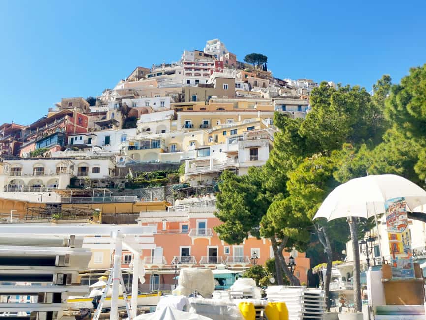 From Naples/Salerno: Group Tour to Positano, Amalfi, Ravello - Positano: one hour among steep streets