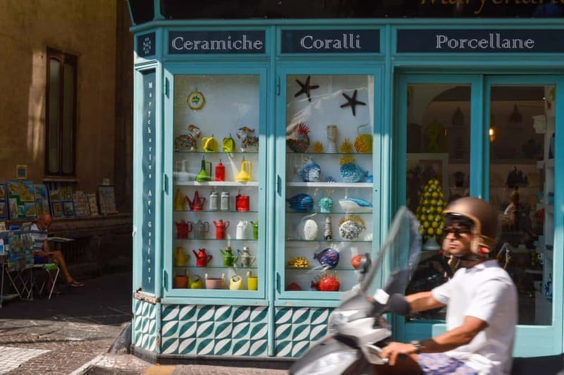 From Naples/Salerno: Pompeii, Sorrento, and Positano Tour - Two hours in Sorrento for citrus, shops, and lunch