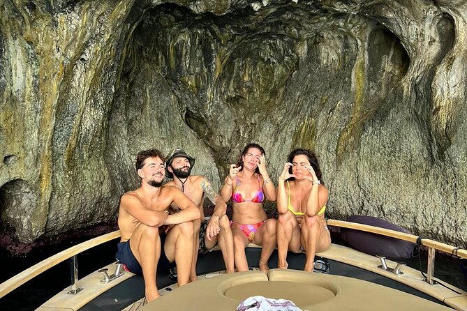 From Positano : Elite Capri Boat Day Free Bar, Brunch & City Walk - Mermaid’s Rock and the Sailors’ Cave