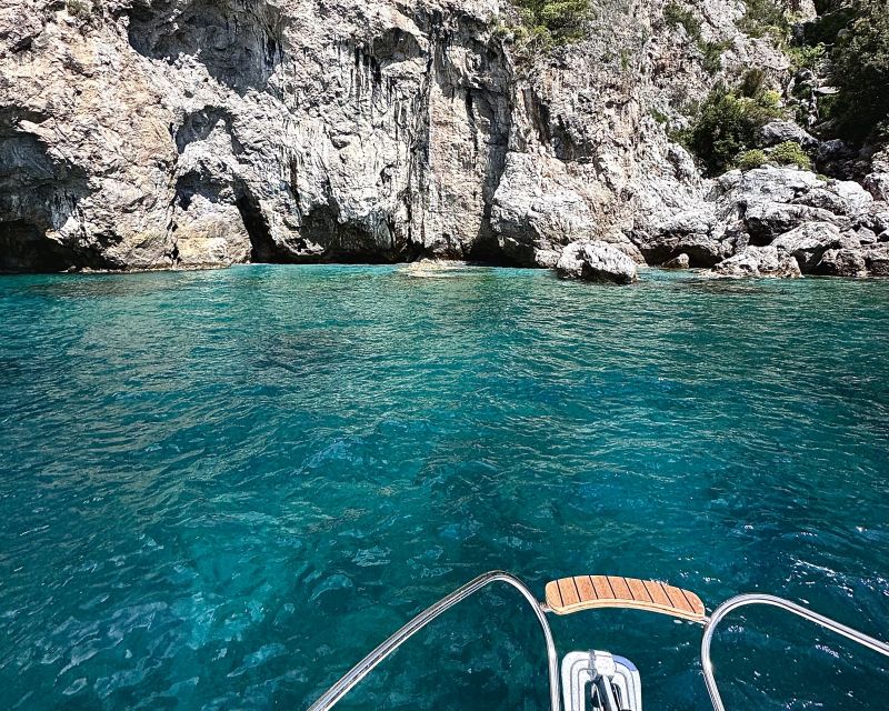 From Positano: Half-Day Amalfi Coast Boat Tour & Snorkeling - Drinks, fruit, and the pace on board