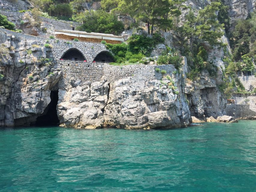 From Praiano: Amalfi Coast Guided Private Cruise with Drinks - The Fiord of Furore from the water