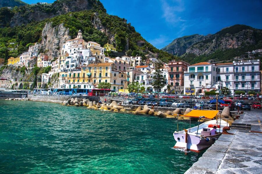 From Praiano: Amalfi Coast Guided Private Cruise with Drinks - Amalfi and tiny Atrani
