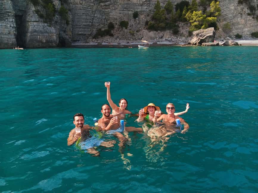 From Praiano: Full Day Private Boat Tour of Capri in Relax - The Blue Grotto is an optional gamble