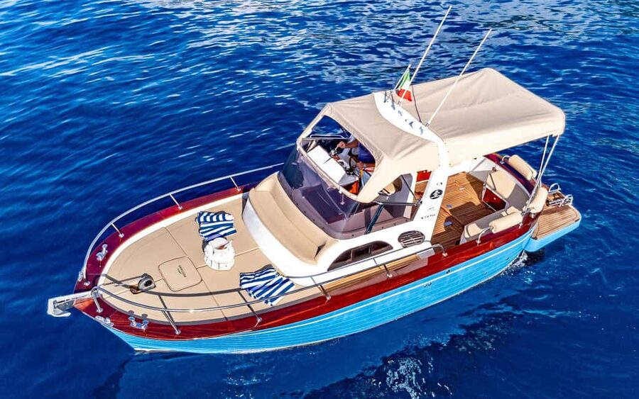 From Praiano: Full Day Private Boat Tour of Capri in Relax - Punta Campanella and the Amalfi Coast views