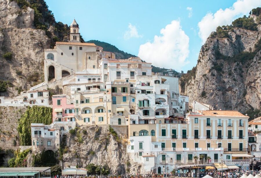 From Praiano or Positano: Full-Day Boat Tour to Amalfi Coast - Atrani, Minori, and Maiori from offshore