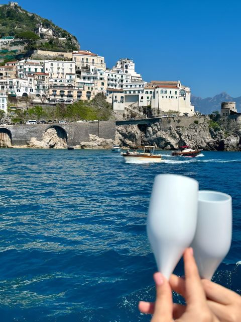 From Salerno: Cruise with Amalfi Stop and Light Lunch - Prosecco, snacks, and the return ride