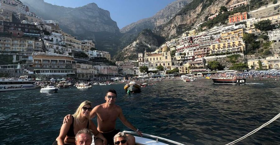 From Sorrento: Amalfi Coast Private Boat Tour with Skipper - Positano from the water