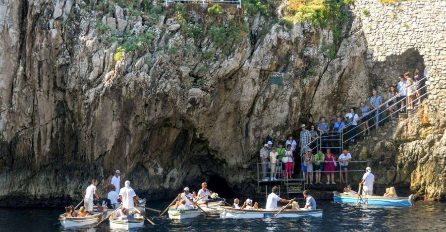 From Sorrento: Capri, Anacapri, & Blue Grotto Full-Day Trip - Seeing Capri by shuttle bus