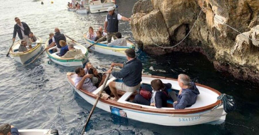 From Sorrento: Capri and Blue Grotto Day Tour - The Blue Grotto and the sea-condition gamble