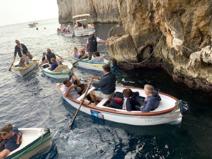 From Sorrento: Capri and Blue Grotto Day Tour - The jetfoil from Marina Piccola to Marina Grande