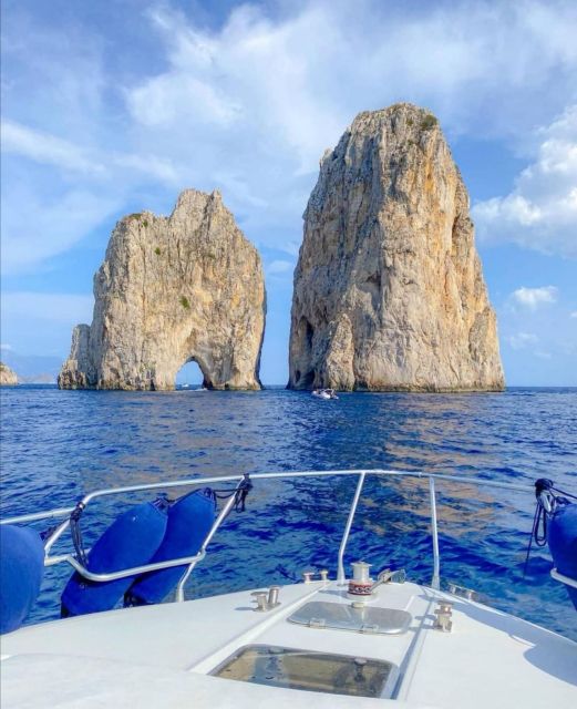 From Sorrento: Capri Boat Trip with City Visit & Swim Stops - Punta Carena, Marina Piccola, and the return route