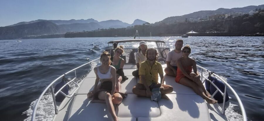 From Sorrento: Capri Boat Trip with Snorkeling and Drinks - Crossing to Capri and the first swimming stop