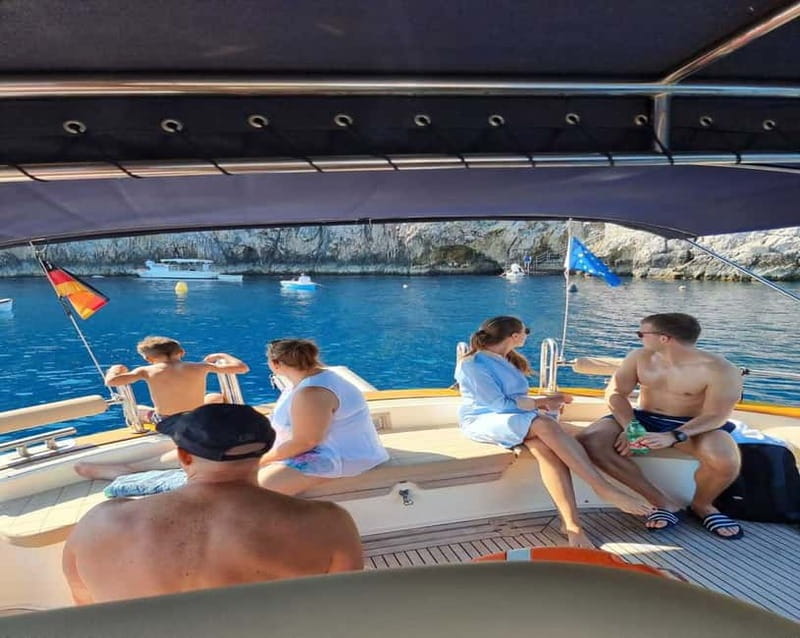 From Sorrento: Capri Small Group Boat Day Tour - Two stops for swimming and snorkeling