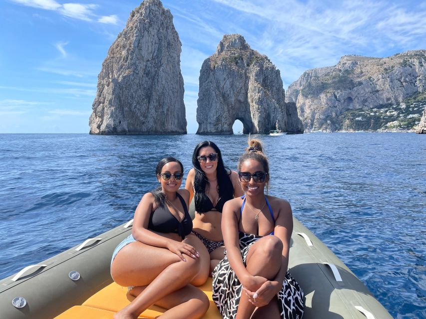 From Sorrento:Capri tour (half day) - Green Grotto and the open-water pause