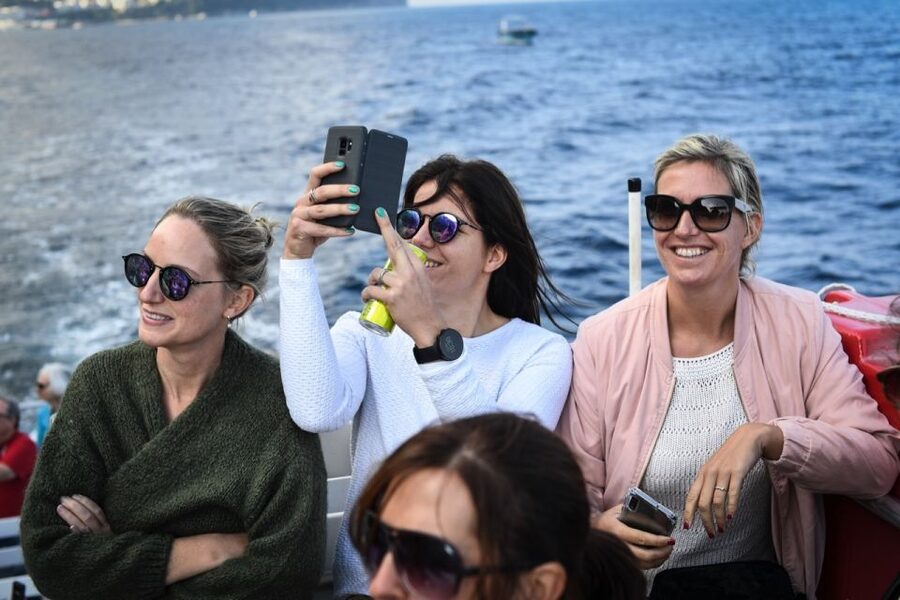 From Sorrento: Day Trip to Capri with Blue Grotto - Cruising past Capri’s famous coast